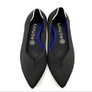 Rothy’s Black Point Toe Flats